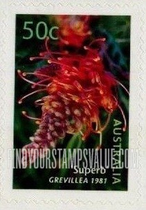 FindYourStampsValue: Australian Cultivars: Superb grevillea
