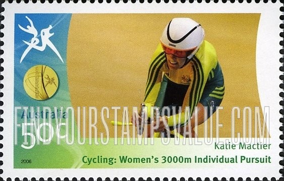 FindYourStampsValue: Medalists at Commonwealth Games: Katie Mactier