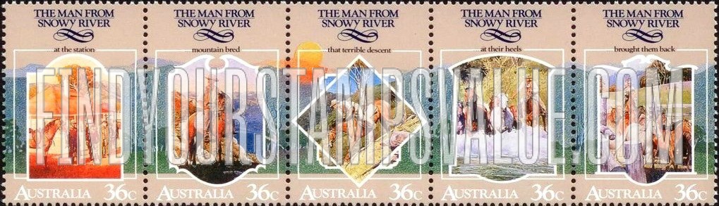 FindYourStampsValue: The Man from Snowy River 1890, Ballad by A.B. Paterson