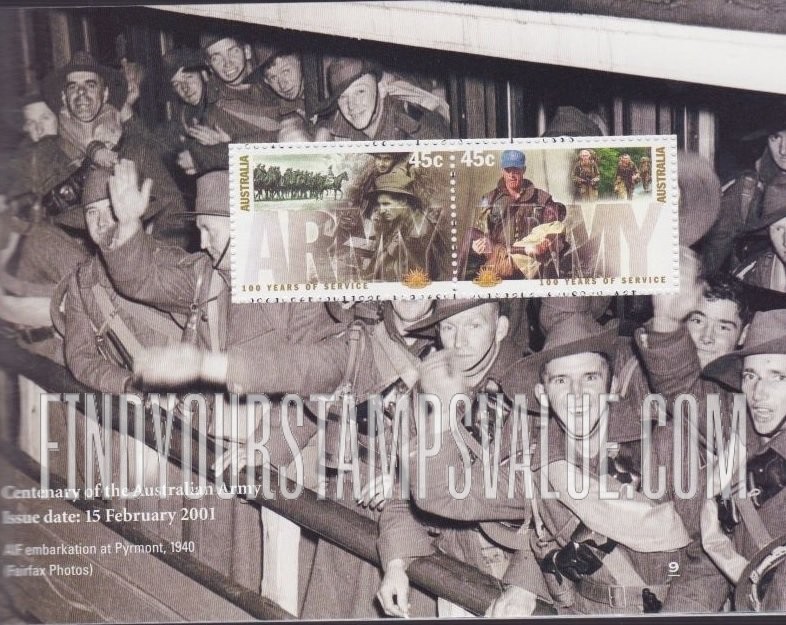 FindYourStampsValue: Australian Army, Centennial