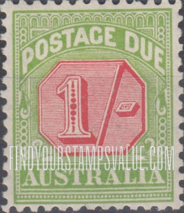 FindYourStampsValue: POSTAGE DUE - Numeral Value
