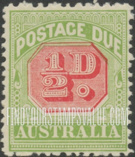 FindYourStampsValue: POSTAGE DUE - Numeral Value