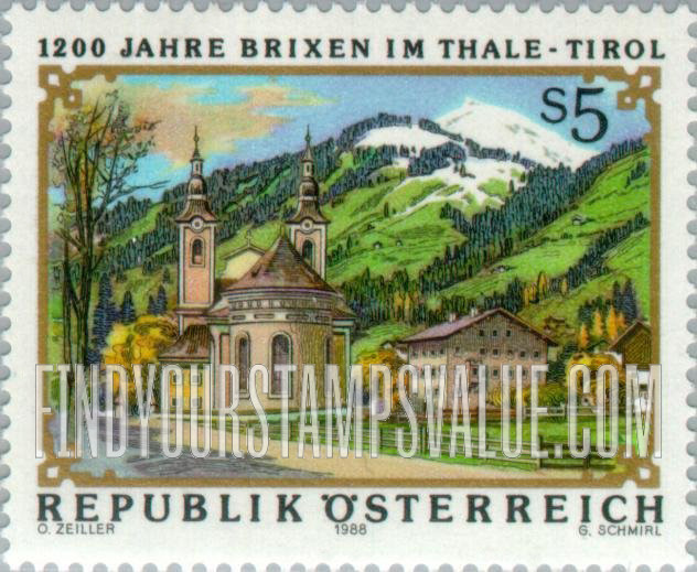 FindYourStampsValue: Brixen-im-Thale, 1200th Anniversary