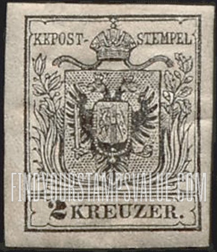 FindYourStampsValue: Austrian Monarchy (including Hungary): Coat of Arms