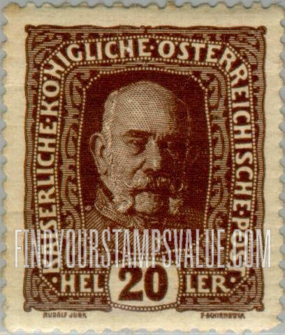 FindYourStampsValue: For Austria only: Franz Josef