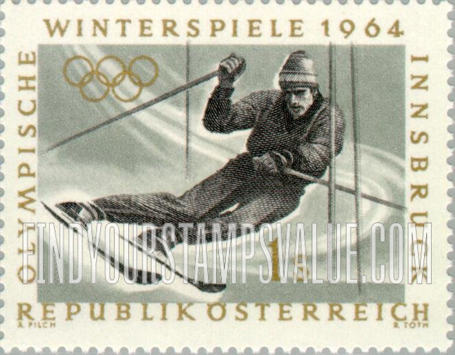 FindYourStampsValue: Sports: Slalom