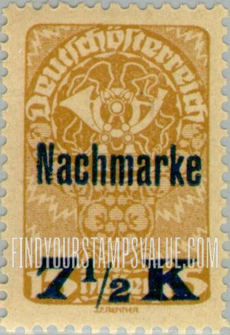 FindYourStampsValue: Postage Due, Republic: Post Horn