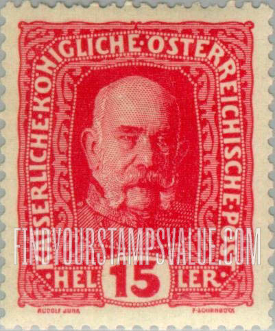 FindYourStampsValue: For Austria only: Franz Josef