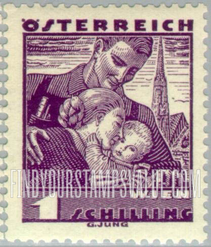 FindYourStampsValue: Republic, Costumes of various districts: Viennese family