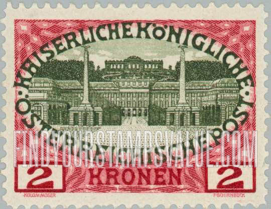FindYourStampsValue: For Austria only: Schönbrunn Castle
