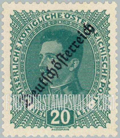 FindYourStampsValue: Republic: Emperor Karl I