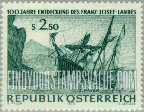 FindYourStampsValue: Tegetthoff off Franz Josef Land, by Julius Prayer