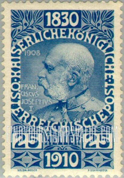 FindYourStampsValue: For Austria only, Birthday Jubilee: Franz Josef