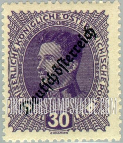 FindYourStampsValue: Republic: Emperor Karl I