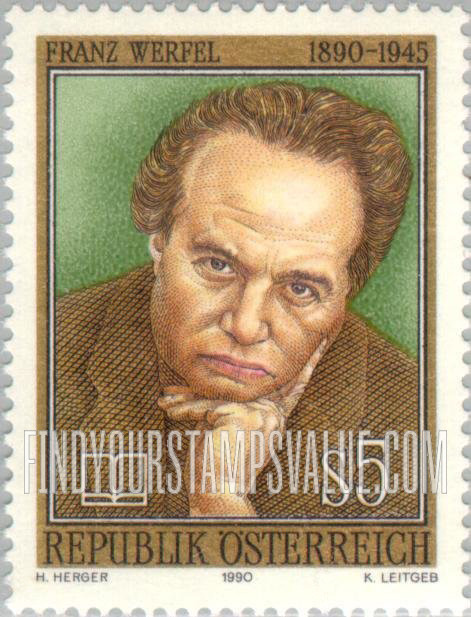 FindYourStampsValue: Franz Werfel (1890-1945), Writer