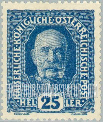 FindYourStampsValue: For Austria only: Franz Josef