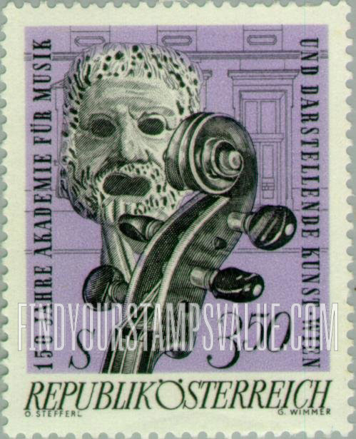 FindYourStampsValue: Tragic Mask and Violin