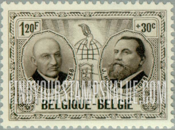 FindYourStampsValue: Semi-Postal: Paul Pastur & Julius Hoste