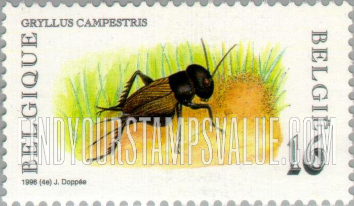 FindYourStampsValue: Insects: Gryllus campestris
