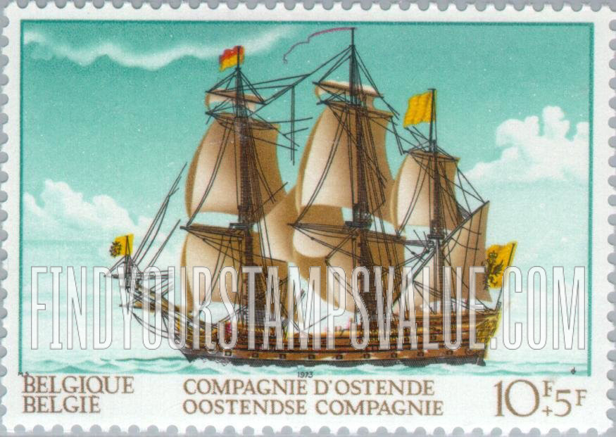 FindYourStampsValue: Semi-Postal: Three-master of Ostend Merchant Company