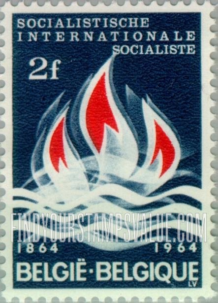 FindYourStampsValue: Flame over wavy lines