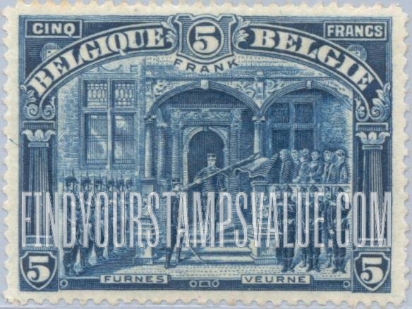 FindYourStampsValue: King Albert I at Furnes