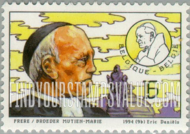 FindYourStampsValue: Papal Visit: St. Mutien-Marie (1841-1917), Christian educator