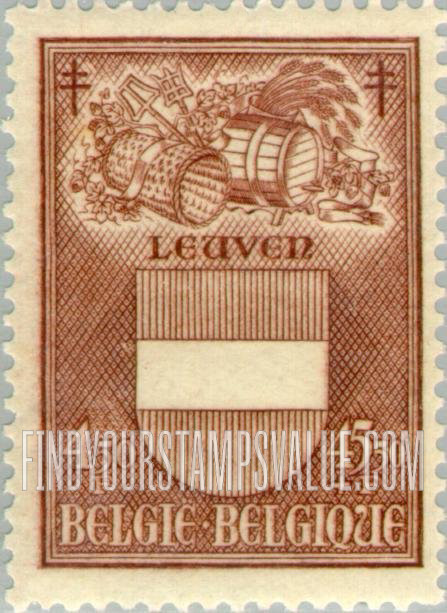FindYourStampsValue: Semi-Postal, Coats of Arms: Louvain