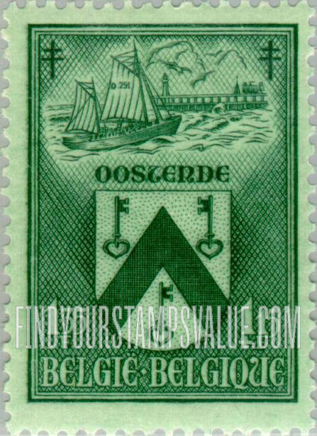 FindYourStampsValue: Semi-Postal, Coats of Arms: Ostend