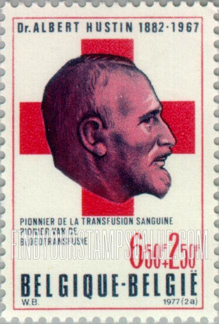FindYourStampsValue: Semi-Postal: Dr. Albert Hustin