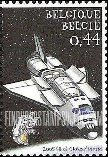 FindYourStampsValue: Belgica 2006 World Youth Philatelic Exhibition: Space Shuttle