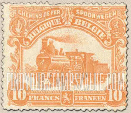FindYourStampsValue: Parcel Post and Railway: Locomotive