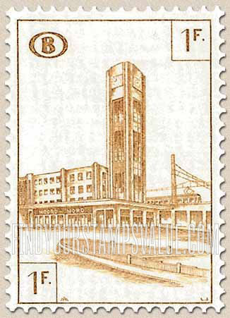 FindYourStampsValue: Parcel Post and Railway: New North Station, Brussels