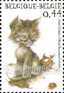 FindYourStampsValue: Belgica 2006 World Youth Philatelic Exhibition: Kitten