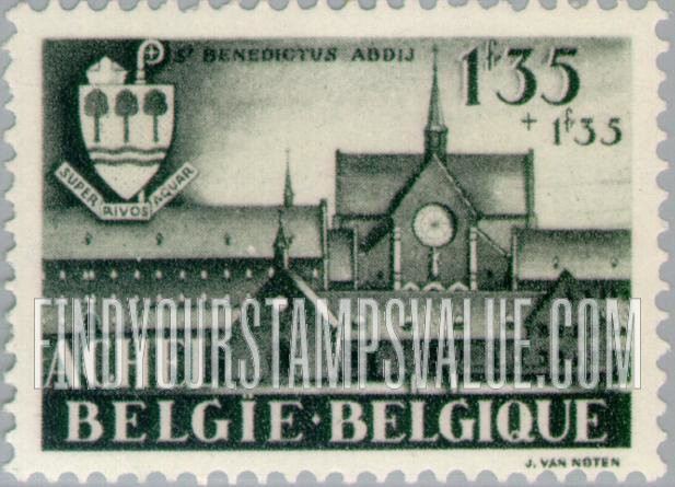 FindYourStampsValue: Semi-Postal: Achel Abbey