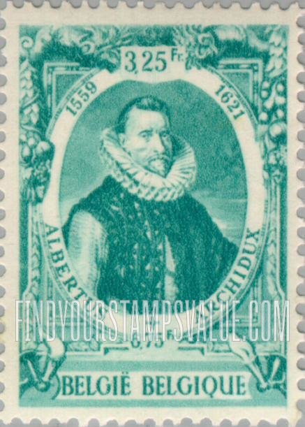 FindYourStampsValue: Semi-Postal: Archduke Albert and Archduchess Isabella