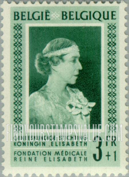 FindYourStampsValue: Semi-Postal: Queen Elisabeth