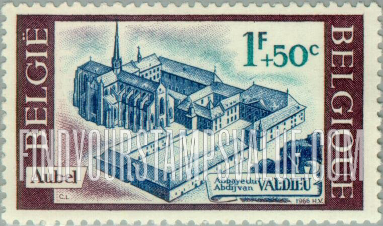 FindYourStampsValue: Semi-Postal: Val-Dieu Abbey, Aubel