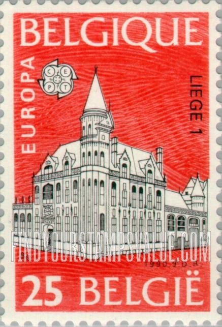 FindYourStampsValue: Europa 1990, Post offices: Liege 1