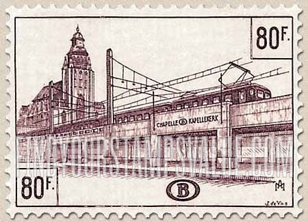 FindYourStampsValue: Parcel Post and Railway: Chapelle Station, Brussels