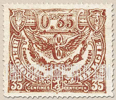 FindYourStampsValue: Parcel Post and Railway: Winged Wheel