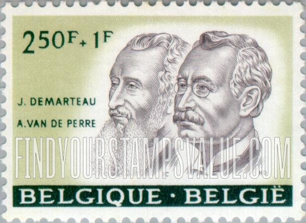 FindYourStampsValue: Semi-Postal, Portraits: Joseph Demarteau and A. Van de Perre