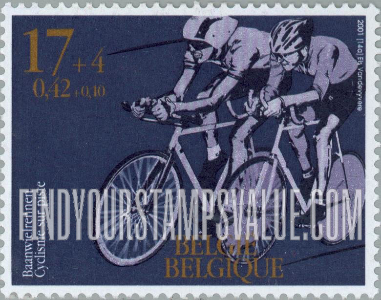 FindYourStampsValue: Semi-Postal, Sports, World championship meets: Cycle track racing, Antwerp