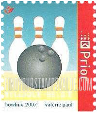 FindYourStampsValue: Bowling Ball and Pins