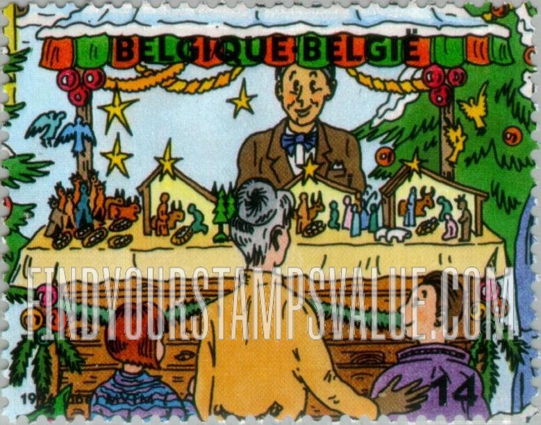 FindYourStampsValue: Christmas and New Year, Scenes from Christmas Market: Selling Nativity scenes