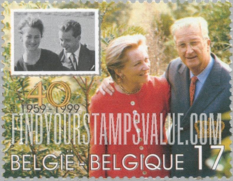 FindYourStampsValue: King Albert and Queen Paola, 40th Wedding Anniversary