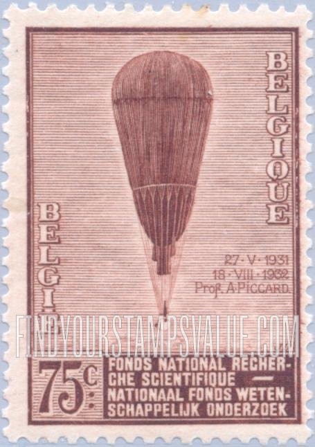 FindYourStampsValue: Auguste Piccard’s Balloon