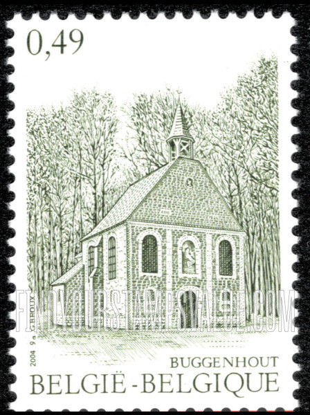 FindYourStampsValue: Religious Buildings: Chapel in the Woods, Buggenhout