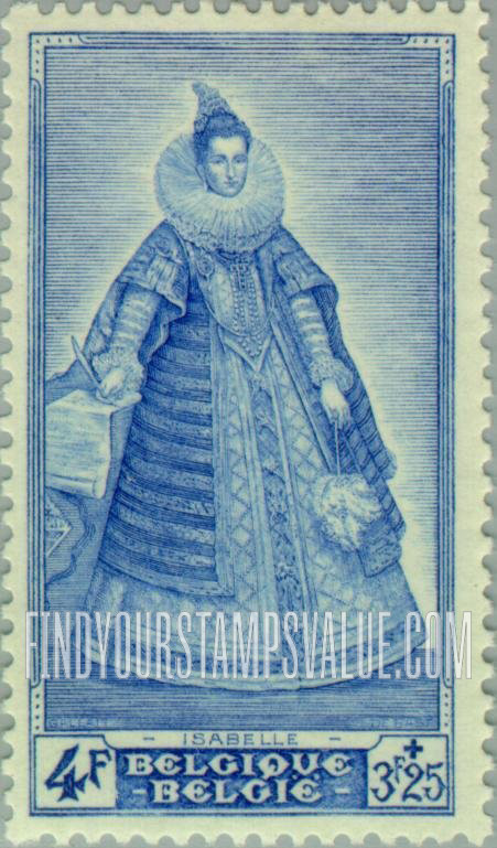 FindYourStampsValue: Semi-Postal, Portrait: Isabella of Austria