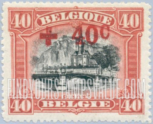 FindYourStampsValue: Semi-Postal: Bridge of Dinant